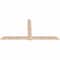 Ekena Millwork Eugene Smooth Timber Gable Bracket, Douglas Fir, 84"W x 42"H x 1 1/2"D x 5 1/2"F, 12/12 Pitch GBW084X42X0206EUG00SDF - alternate 3